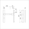 Afbeeldingen van Ami Veiligheidsmalschild 251/32 Rotaveer Deurkruk 379 - PC92 deurdikte 53/57mm - F1 