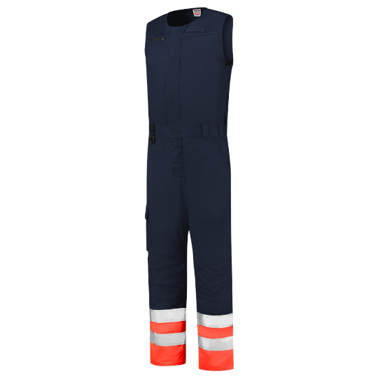 Afbeeldingen van Tricorp bodybroek 753008 - maat 64 - inkt/rood 