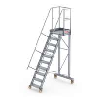 Afbeeldingen van Altrex bordestrap - 10 treden - 60 graden hellingshoek 