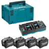 Afbeeldingen van Makita accu laadsysteem startset DC40RB - 4x8,0Ah accu - met duo snellader in Mbox 