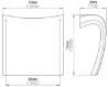 Afbeeldingen van Siro Meubelgreep metaal - boorafstand 64mm/L 72mm/H 31mm/B 72mm RVS effect 