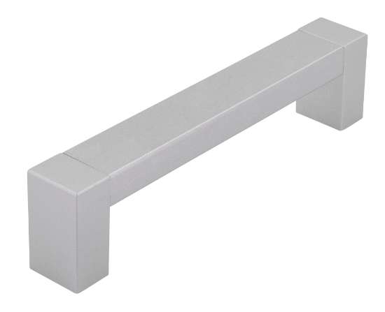 Afbeeldingen van Siro Meubelgreep kunststof - boorafstand 96mm/L 106mm/H 24mm/B 14mm - aluminium 