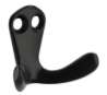 Afbeeldingen van Siro Kapstokhaak metaal - boorafstand 8mm/L 33mm/H 22mm/B 44mm - zwart 