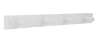 Afbeeldingen van Siro Haaklijst metaal - boorafstand 298mm/L 322mm/H 43mm/B 38mm wit 