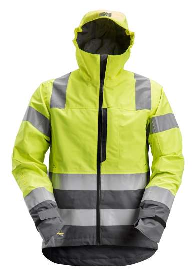 Afbeeldingen van Snickers shelljas 1330-6658 - maat XXL - high-visibility geel