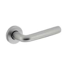 Afbeeldingen van INTERSTEEL Deurkruk Conisch en rozet met nok aluminium F1 0074