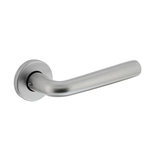 Afbeeldingen van INTERSTEEL Deurkruk Conisch en rozet met nok aluminium F1 0074