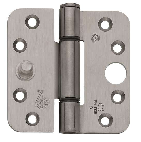Afbeeldingen van Bsw Veiligheids glijlagerscharnier V RD 818 STD - 89x89 3mm afgerond - RVS 