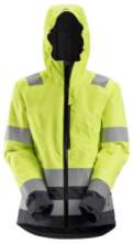 Afbeeldingen van Snickers softshell dames jack 1347-6658 maat XL High Visibility Geel