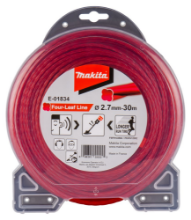 Afbeeldingen van Makita Maaidraad - 2,7mm x 30 meter - rood 