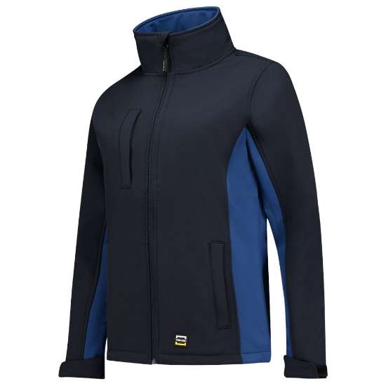 Afbeeldingen van Tricorp softshell jack 402008 - maat 4XL - marineblauw/koningsblauw 