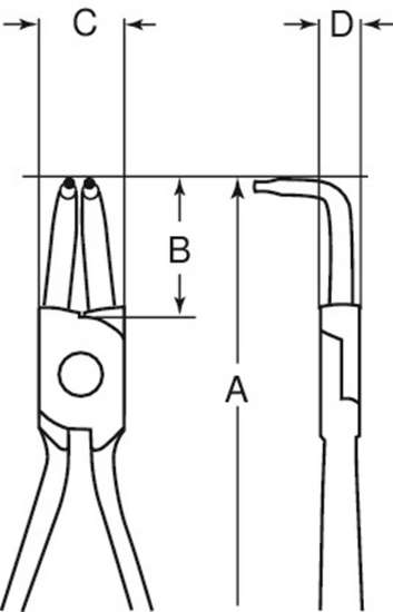 Afbeeldingen van Bahco 2461 C binnenborgringtang