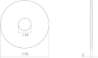 Afbeeldingen van INTERSTEEL Rozet renovatie zelfklevend, rond plat 55x2mm RVS 3403