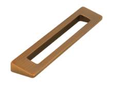 Afbeeldingen van Siro Meubelgreep metaal - boorafstand 96mm/L 118mm/H 24mm/B 10mm antiek messing 