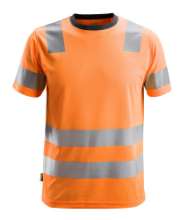 Afbeeldingen van Snickers t-shirt 2530-5500 maat XS high visibility oranje