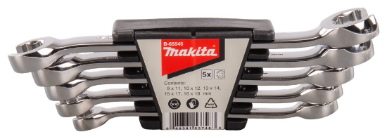Afbeeldingen van Makita open Ringsleutelset - 5 delig 