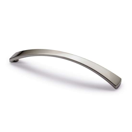 Afbeeldingen van Hettich Greep Parma, boorafstand 128, L 138 mm, B 17 mm, H 25 mm, roestvrij staal finish geborsteld