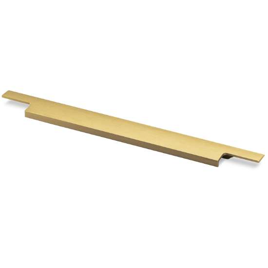 Afbeeldingen van Hettich Greeplijst Lamezia, L 1195 mm, B 39 mm, Goudkleurig mat geborsteld