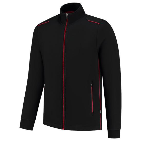 Afbeeldingen van Tricorp sweatvest Accent - maat XL - zwart/rood  