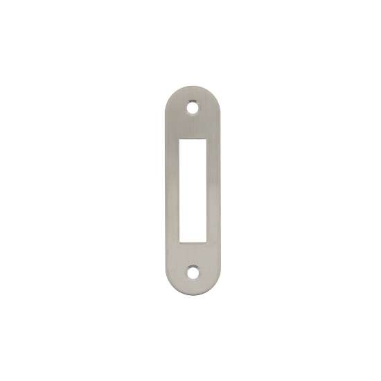 Afbeeldingen van INTERSTEEL Sluitplaat 94x25x1,5mm tbv nachtschoot, afgerond, rvs 9509