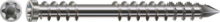 Afbeeldingen van Spax-D vlonderschroef - Ø5x60mm T25 - cilinderkop RVS