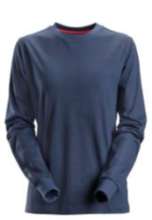Afbeeldingen van Snickers ProtecWork dames T-shirt met lange mouwen 2667-9500, Maat XS, donker blauw