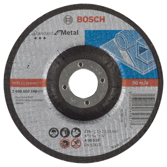 Afbeeldingen van Bosch Doorslijpschijf gebogen Standard for Metal