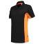 Afbeeldingen van Tricorp polo Shirt bicolor dames 202003 Zwart Oranje M