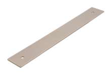 Afbeeldingen van Siro Onderplaat metaal - boorafstand 160mm/L 190mm/H 2mm/B 25mm mat RVS effect 