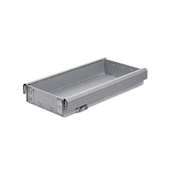 Afbeeldingen van Hettich smalle schuiflade - Systema Top 2000, 270 x 714, Aluminiumkleurig