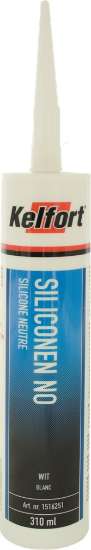 Afbeeldingen van Kelfort siliconenkit NO - 310ml - transparant BASISARTIKEL 