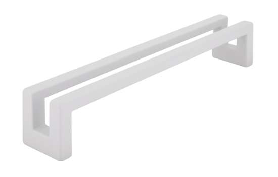 Afbeeldingen van Siro Meubelgreep metaal - boorafstand 160mm/L 168mm/H 29mm/B 26mm wit mat 