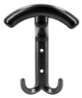 Afbeeldingen van Siro Kapstokhaak metaal - boorafstand 32mm/L 142mm/H 57mm/B 114mm - mat zwart 