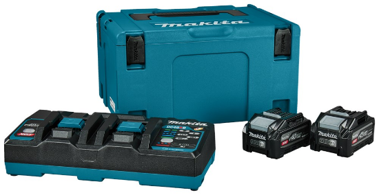 Afbeeldingen van Makita Startset DC40RB 2x BL4040F 1911D8-0
