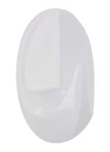 Afbeeldingen van Siro Haak kunststof - L 42mm/H 22mm/B 26mm wit zelfklevend 
