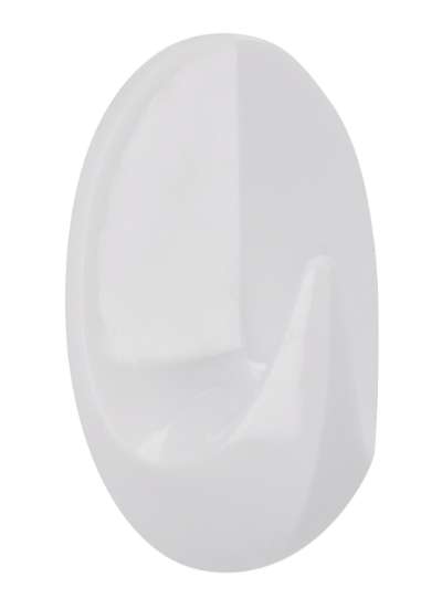 Afbeeldingen van Siro Haak kunststof - L 42mm/H 22mm/B 26mm wit zelfklevend 