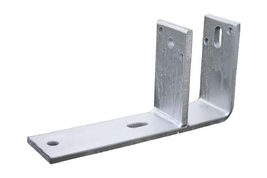 Afbeeldingen van GB F-anker houtmaat 71 mm 150x250 80x8 Elektrolytisch Verzinkt