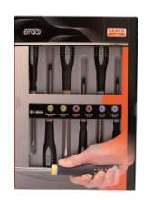 Afbeeldingen van Bahco ergonomische schroevendraaierset voor gleuf/pz/ph 6 Delig