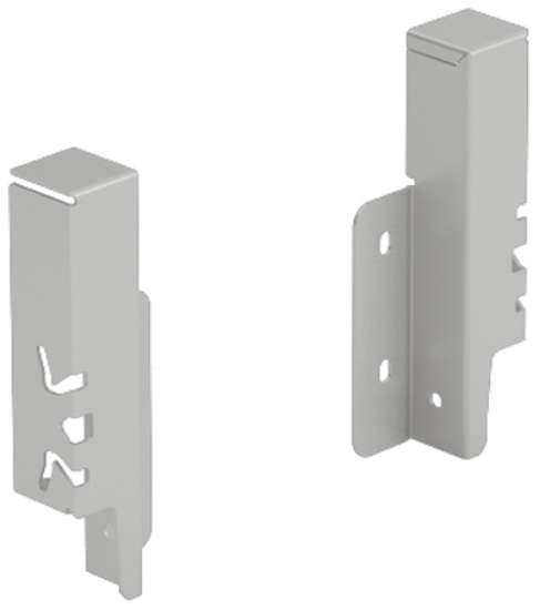 Afbeeldingen van Hettich Set achterwandverbinder ArciTech 126 mm, zilver, links en rechts