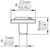 Afbeeldingen van Siro Meubelknop metaal - L 22mm/H 16mm/B 22mm - antiek zilver 