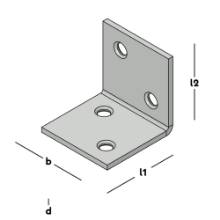 Afbeeldingen van GB Versterkingshoek 30x30mm 30x2mm Sendzimir Verzinkt 