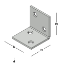 Afbeeldingen van GB Versterkingshoek 30x30mm 30x2mm Sendzimir Verzinkt 