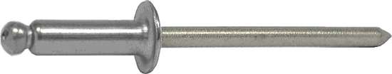 Afbeeldingen van Blindklinknagel Rvs 4.0X10mm   Rvs Pin