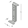 Afbeeldingen van GB puisteun Z - 60x70x300mm 115x2mm - zink magnesium