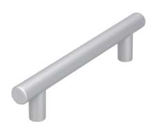Afbeeldingen van Siro Meubelgreep kunststof - boorafstand 96mm/L 130mm/H 28mm/B 12mm - aluminium 