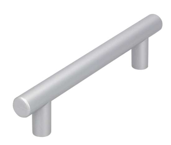 Afbeeldingen van Siro Meubelgreep kunststof - boorafstand 96mm/L 130mm/H 28mm/B 12mm - aluminium 