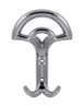 Afbeeldingen van Siro Kapstokhaak metaal - boorafstand 32mm/L 145mm/H 52mm/B 95mm - chroom glanzend 