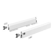Afbeeldingen van Hettich ArciTech Schuif- / frontlade, setverpakking, ladezijwand hoogte 94 x NL 350 mm, wit, links en rechts
