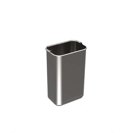 Afbeeldingen van Hettich Emmer 10 l, roestvrij staal, B x T x H 223 x 151 x 355 mm, voor afvalsysteem Bin.it Duo I