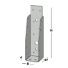 Afbeeldingen van GB Balkdrager GBS-ZL 50x200 1,5 Sendzimir Verzinkt